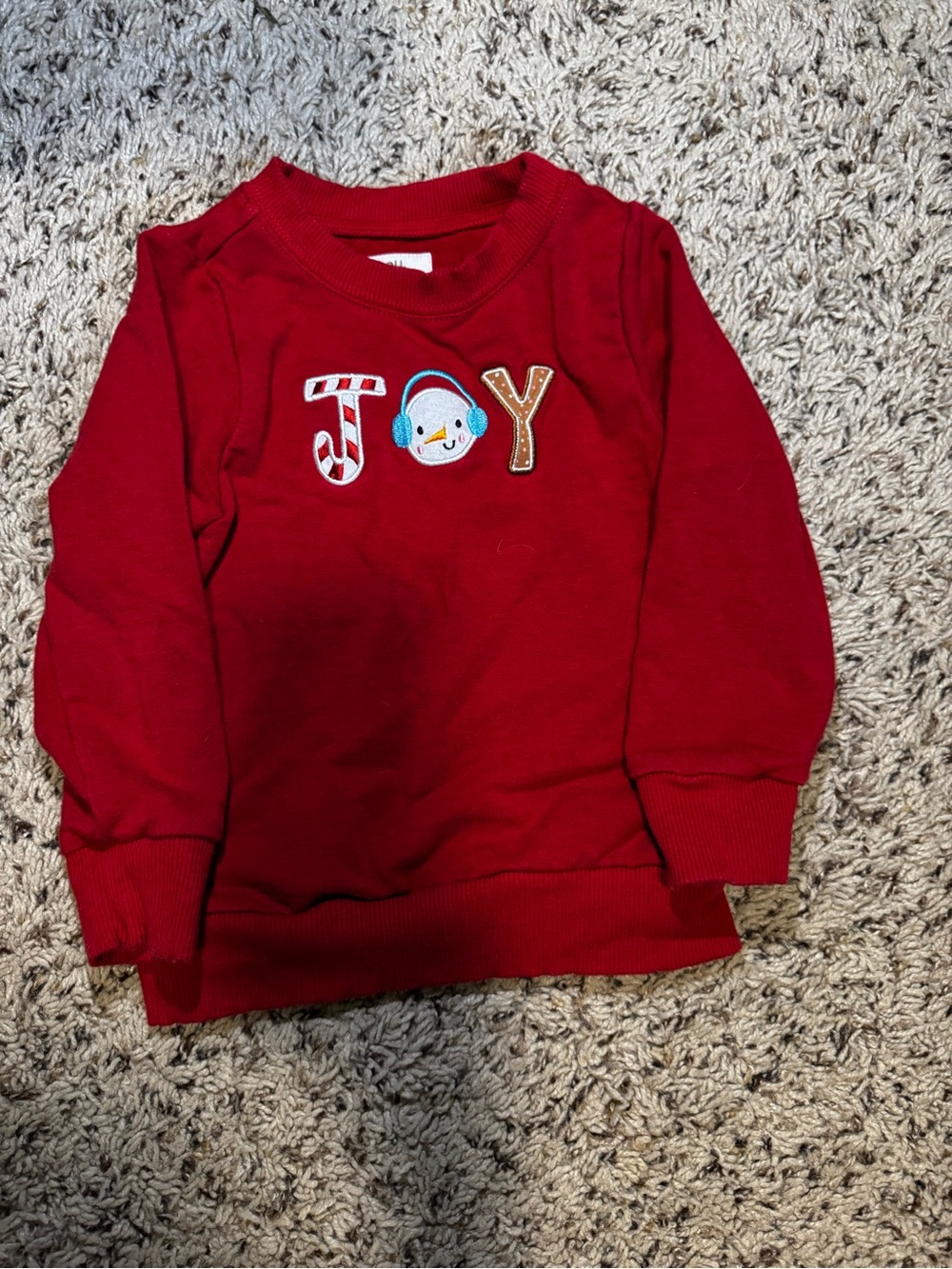Little Sleepies Red 'JOY' Holiday Crewneck Sweatshirt